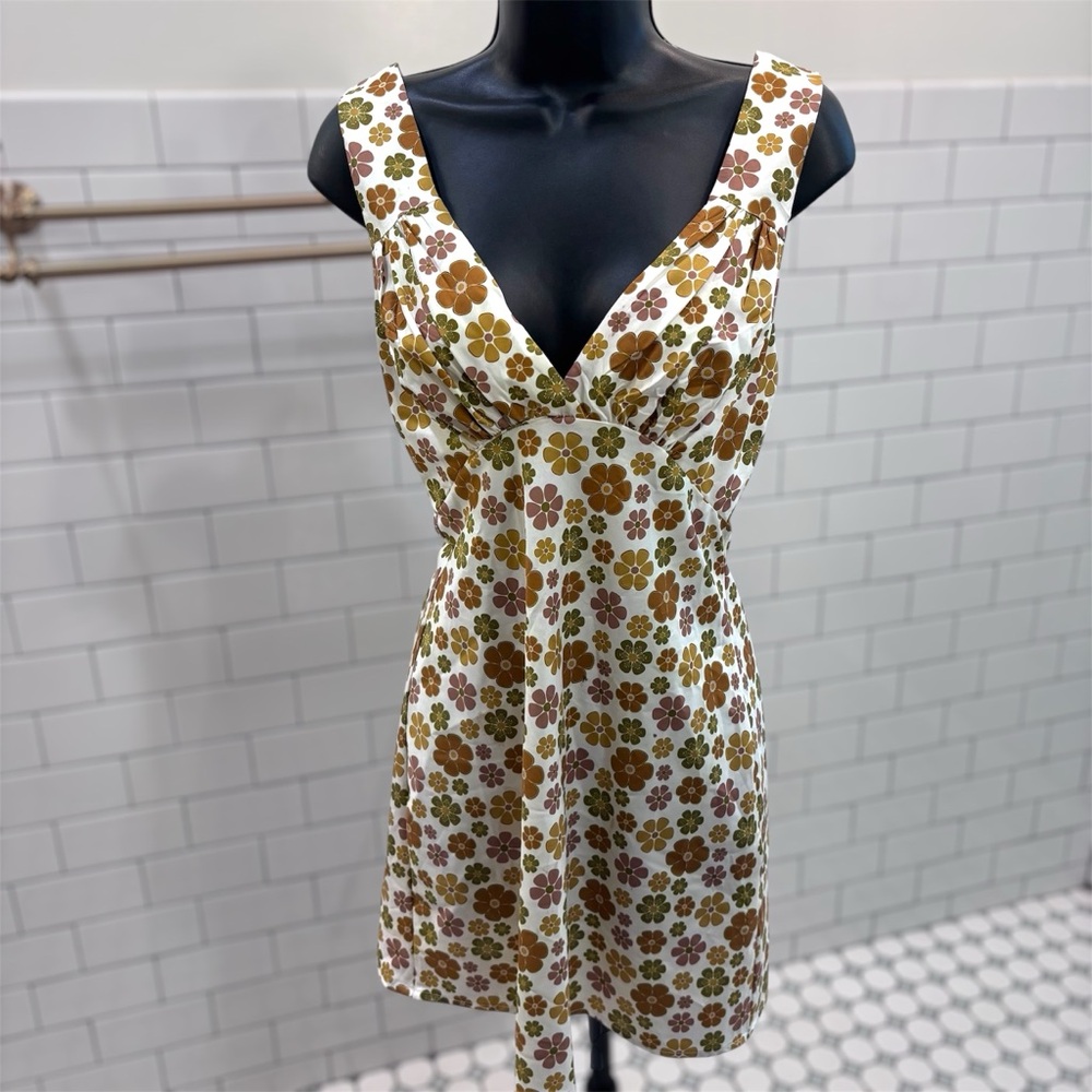 Retro Floral Mini Dress